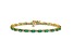 14k Yellow Gold and 14k White Gold Diamond and Emerald Bracelet