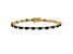 14k Yellow Gold and 14k White Gold Diamond and Sapphire Bracelet