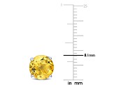 Citrine Sterling Silver Stud Earrings 3.75ctw