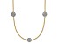 18K Two-tone Diamond Circles 18 Inch Necklace