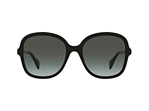 Gucci Black Frame / Gray Lens Sunglasses - 194LKA | JTV.com