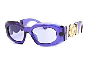 Versace Purple Transparent Frames / Violet Lenses Sunglasses