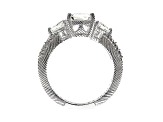 Judith Ripka 5.58ctw Bella Luce Diamond Simulant Rhodium Over Sterling Silver Ring