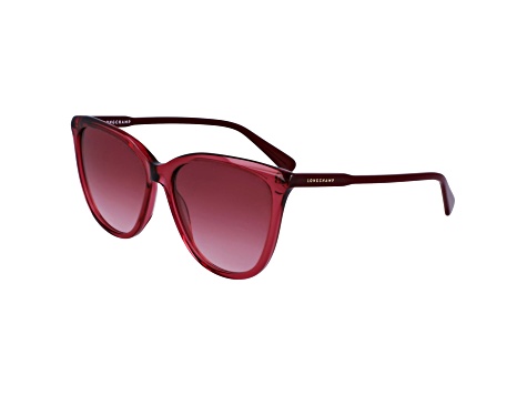 Longchamp Women's 56mm Burgundy Sunglasses