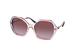 Coach Women's 57mm Gradient Transparent Violet Sunglasses