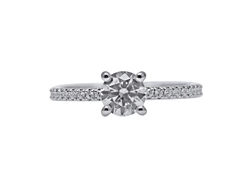 Picture of Round White Lab Grown Diamond Ring 14K White Gold 1.80ctw