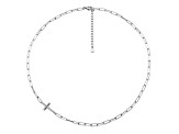 White Cubic Zirconia Rhodium Over Sterling Silver Necklace (0.314 ctw DEW)