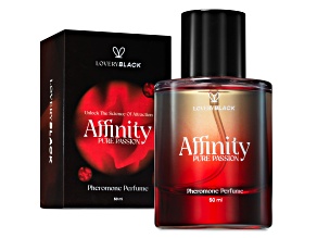 Lovery Black Affinity Pure Passion Pheromone Perfume – 1.69 oz/50 ml Unisex Parfum