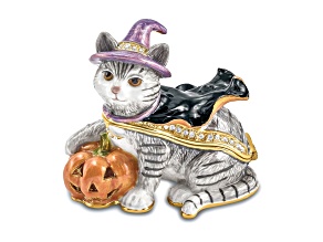 SERENA Halloween Cat Trinket Box