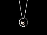 Star Wars™ Fine Jewelry Guardians Of Light Diamond Rhodium Over Silver With 10k Gold Pendant 0.25ctw