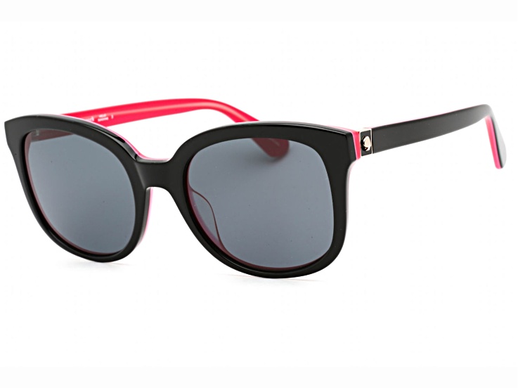 Kate Spade GWENITH Black Square Frames / Gray Lenses Sunglasses