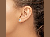 14K Yellow Gold Certified Lab Grown Diamond 2ct. VS/SI GH+, 3 Prong Stud Earrings