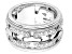Judith Ripka 1.50ctw Bella Luce® Diamond Simulant Rhodium Over Sterling Silver Linked Band Ring