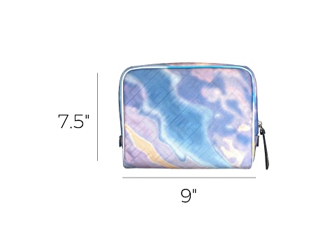 Fendi FF Motif Multicolor Printed Canvas Medium Travel Beauty Case