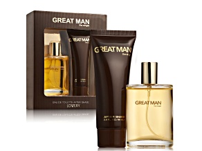 Lovery Great Man Cologne and Aftershave Body Care Gift Set, 2pc