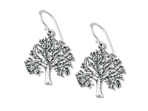 Silver Treasures by Samuel B. Sterling Silver Tree Of Life Earrings
