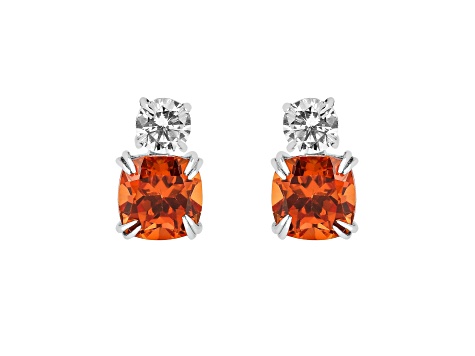 【SALE】日本未入荷◆PDPAOLA クォーツ付スタッズピアス3点Set◆ Peach Orange Lab Created Padparadscha Sapphire and