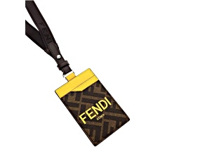 Fendi Zucca Canvas Cardholder Wallet Lanyard