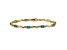 10k Yellow Gold and Rhodium Over 10k Yellow Gold Fancy Diamond and Blue Topaz Bracelet