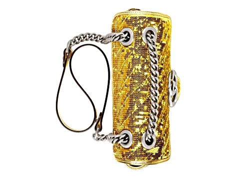 Gucci Flap Marmont GG Matelasse Gold Sequin Shoulder Bag