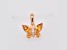 Pear Shaped Citrine 1.10ctw and Cubic Zirconia 14K Rose Gold Over Sterling Silver Pendant