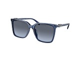 Michael Kors Women's 56mm Blue Transparent Sunglasses