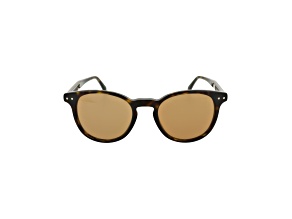 Bottega Veneta Round Full-Frame Brown Tortoise Acetate Sunglasses