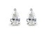White IGI Certified Lab-Grown Diamond 18k White Gold Stud Earrings 1.50ctw