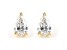 Pear Shape White Lab-Grown Diamond 18k Yellow Gold Stud Earrings 1.50ctw