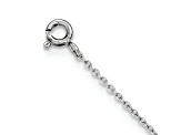 Rhodium Over Sterling Silver Polished Cubic Zirconia Anchor 7 Inch Bracelet