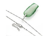 Sterling Silver Jadeite 32x17MM  Buddha Pendant with Singapore Chain