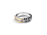 Star Wars™ Fine Jewelry A Jedi™ Mark White Diamond Accent 14k White & Yellow Gold Mens Ring