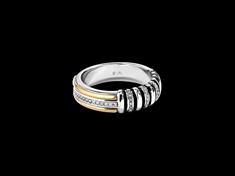 Star Wars™ Fine Jewelry A Jedi™ Mark White Diamond Accent 14k White & Yellow Gold Mens Ring
