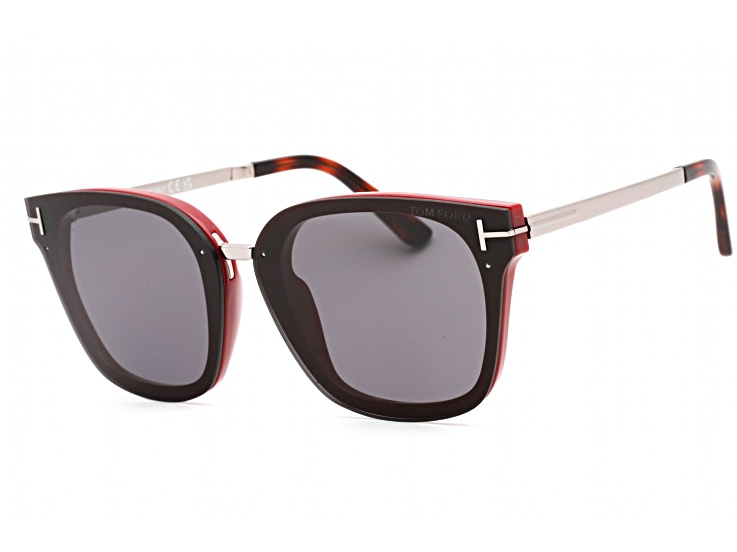 Tom Ford Shiny Bordeaux Frame / Smoke Lenses Sunglasses - 19JDFA | JTV