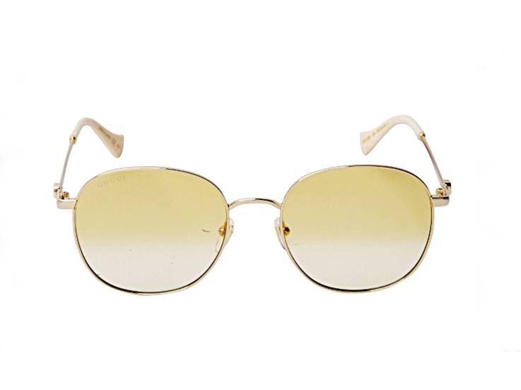 Gucci Gold and Cream Sunglasses Gucci Vintage Cream and Tan Stripe GG Sunglasses GG2564/S  main image 3
