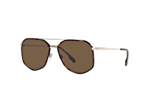 Burberry Men's Ozwald 58mm Light Gold/Dark Havana Sunglasses