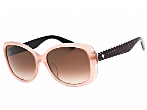 Kate Spade Amberlyn Nude Square Frame / Brown Gradient Lenses Sunglasses