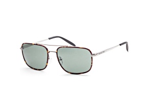 Michael Kors Men's Glasgow 60mm Silver / Dark Tortoise Sunglasses|MK1133J-101482
