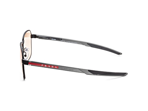 Prada Men's Linea Rossa 57mm Matte Black Sunglasses | PS54WS-DG001S