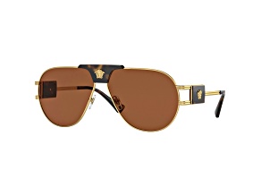 Versace Men's Fashion 63mm Gold Sunglasses|VE2252-147073-63