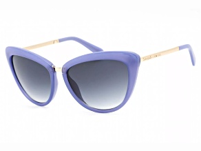 Kate Spade CISSY Purple Teal Cat Eye Frame / Black Lenses Sunglasses