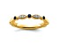 14K Yellow Gold Stackable Expressions Lab Created Sapphire and Diamond Ring 0.105ctw