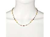 Multi-Gem 14k Yellow Gold 18" Necklace 18.88ctw