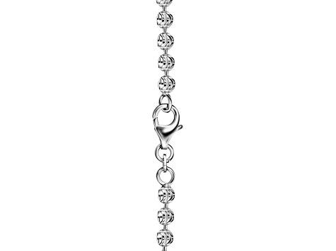 Sterling Silver 3MM Moon Cut Bead Chain Necklaces Size - 16 Inches