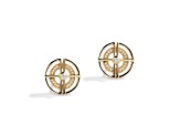 Star Wars™ Fine Jewelry Threepio Series White Diamond 10k Yellow Gold Earrings 0.10ctw