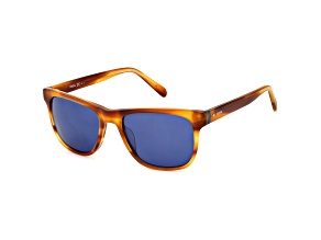 Fossil Men's 55mm Matte Striped Honey Sunglasses