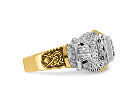 Sold at Auction: 14K TWO TONE 6.00CT DIAMOND RING (COMES AS SET)