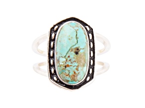 Barse Jewelry Blue Turquoise Sterling Silver Shield Ring