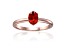 Oval Spessartite Garnet 14K Rose Gold Over Sterling Silver Solitaire Ring, 1.00ct