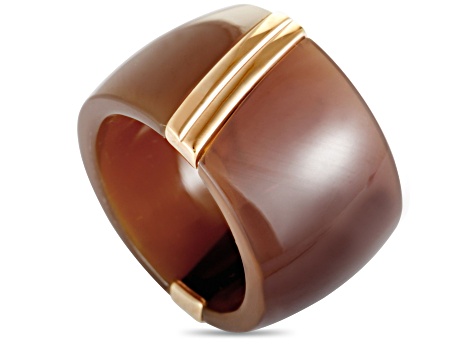 Calvin Klein "Vision" Gold Tone Stainless Steel Ring
